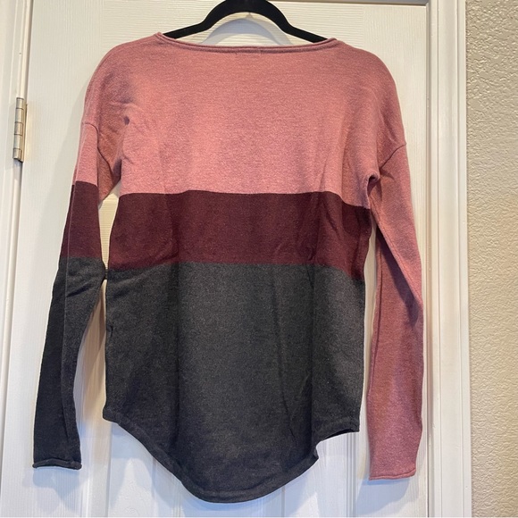 Smartwool | Colorblock Pink Gray Sweater Merino Wool | XS - Picture 2 of 9